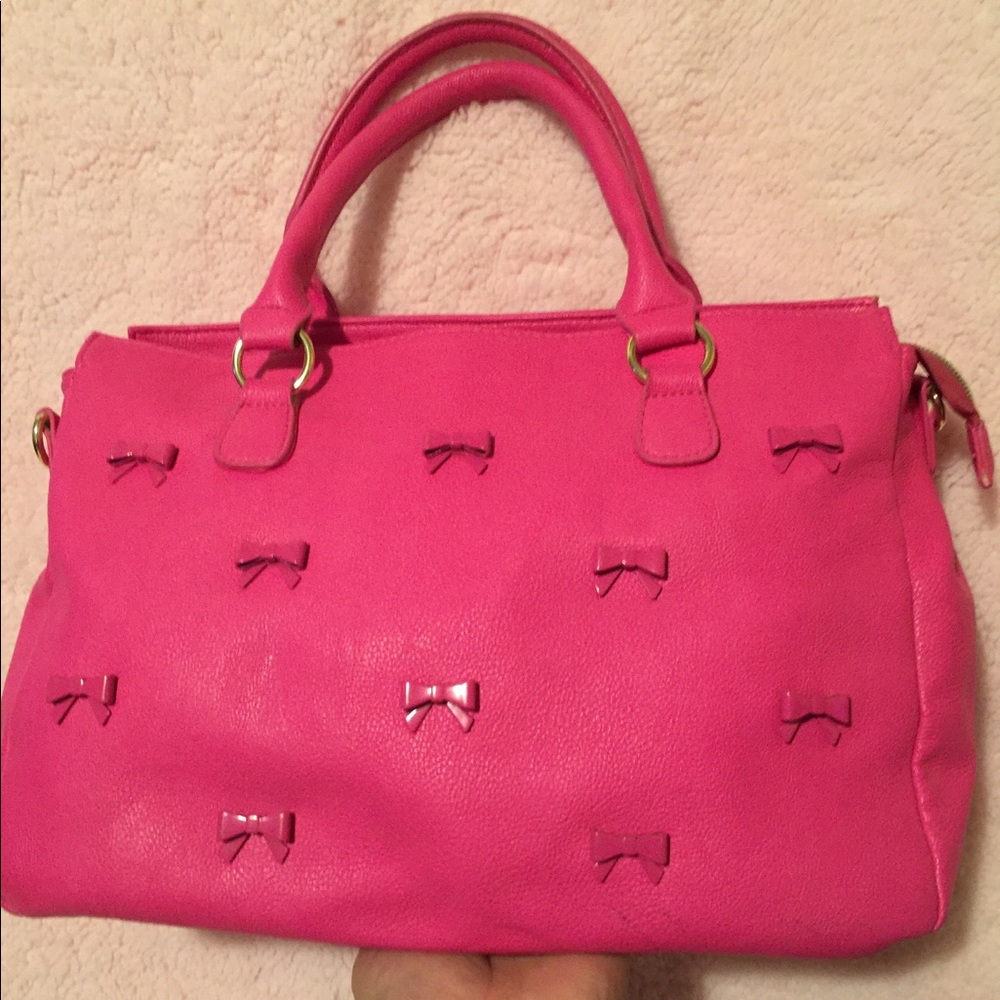 Betsey Johnson Bow Purse Pink